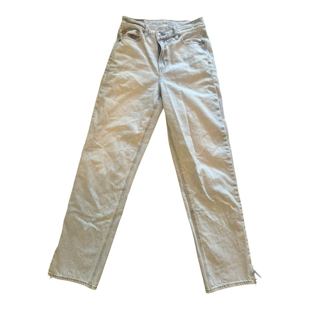 American Eagle Light Wash Baggy High Rise Jeans Size Four (4)